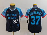 Youth Los Angeles Dodgers #37 Teoscar Hernandez Dodgers 2024 All-Star Youth Style 4