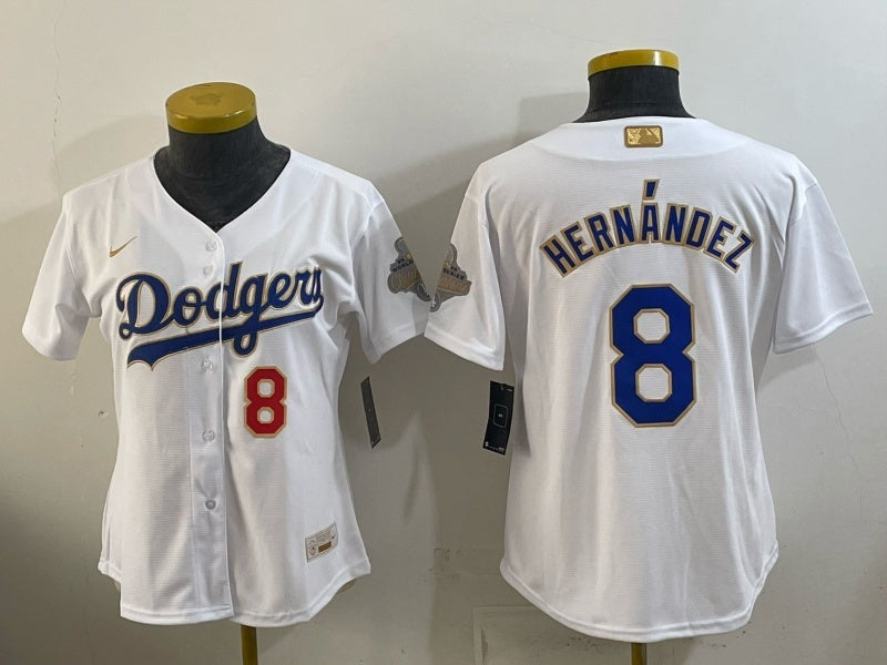 Youth Los Angeles Dodgers #8 Enrique Hernandez Dodgers Edition Women Youth