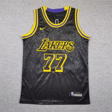 Youth Los Angeles Lakers #77 Luka Doncic Youth Lakers 77 # Doncic Black Style 2