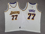 Youth Los Angeles Lakers #77 Luka Doncic Youth Lakers 77 # Doncic White Style 1