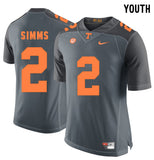 Youth Matt Simms 2 Grey