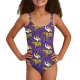 Youth Minnesota Vikings Bodysuit Comfortable Swimwear Beachwear Bathing 001(Pls