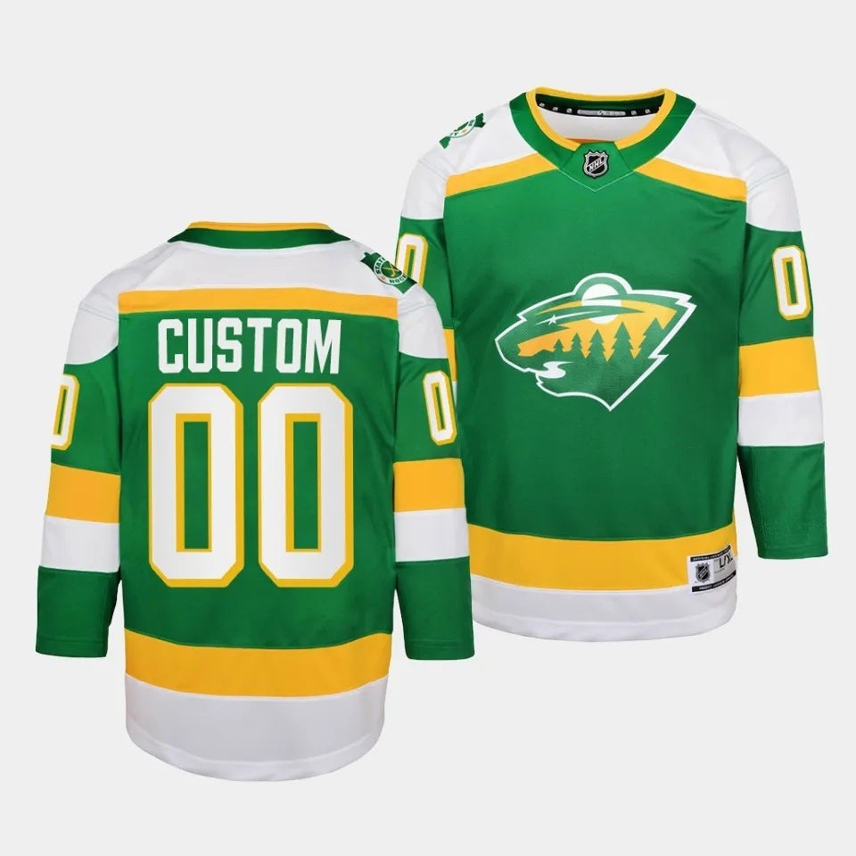 Youth Minnesota Wild 2023-24 The 78S Alternate Green Jersey