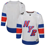 Youth New York Rangers 2024 NHL Stadium Series Premier Jersey – White Style 1