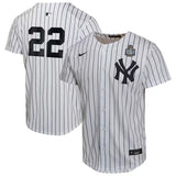 Youth New York Yankees #22 Juan Soto 2024 World Series Home Game Player Jersey - White