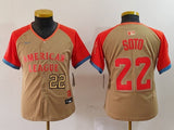 Youth New York Yankees #22 Juan Soto Yankees 24 All-Star Youth Style 4