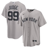 Youth New York Yankees #99 Aaron Judge 2025 MLB All-Star Game Road Replica Player Jersey - Gray