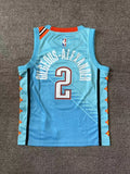Youth Oklahoma City Thunder #2 Shai Gilgeous-Alexander Youth 19 Season Thunder Team City Blue Style 1