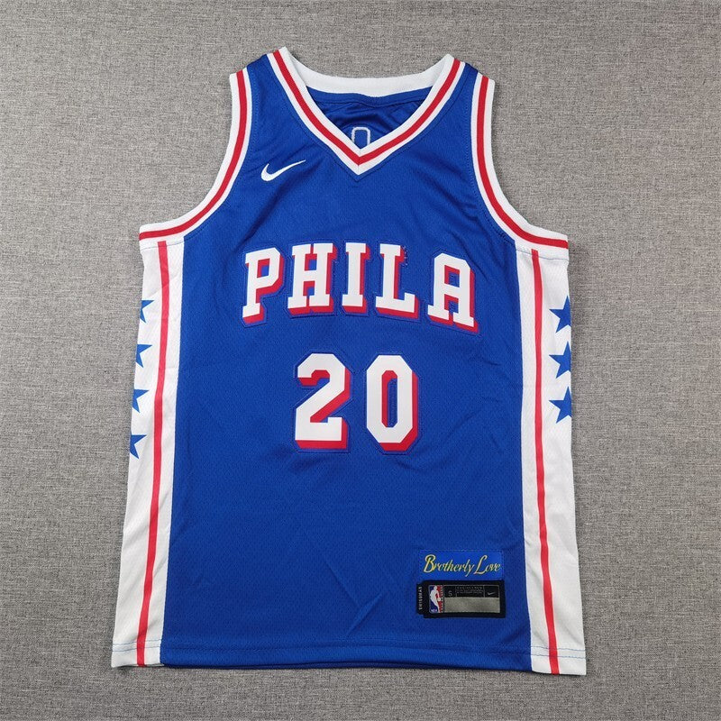 Youth Philadelphia 76ers #20 Jared McCain Youth 76 20 # Ja · Blue Style 2