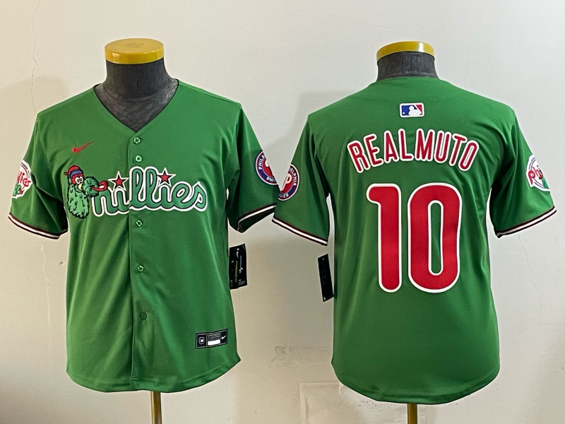 Youth Philadelphia Phillies #10 J.T. Realmuto Phillies Collaboration Youth Style 2