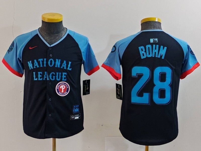 Youth Philadelphia Phillies #28 Alec Bohm Phillies 2024 All-Star Youth Style 1