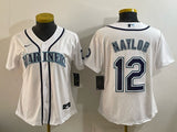 Youth Seattle Mariners #12 Josh Naylor Mariners Women Youth