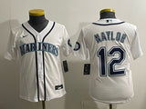 Youth Seattle Mariners #12 Josh Naylor Mariners Youth