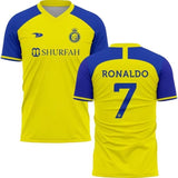 al nassr #7 ronaldo yellow football jersey