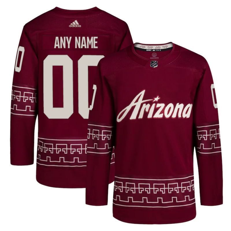 arizona coyotes adidas alternate 2022 23 primegreen authentic pro custom jersey - garnet.webp