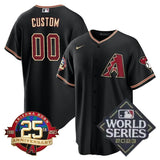 arizona diamondbacks custom jersey cool base black