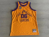 bodega x mitchell&ness “worldwide respect” Collaboration Lakers 06 Yellow Embroidered Style 2