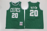 boston celtics #20 ray allen Celtics 20 # Green Retro Edition 07--08 Season Jersey