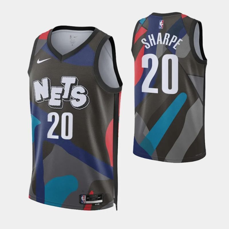 brooklyn nets #20 day'ron sharpe 2023-24 city edition swingman jersey
