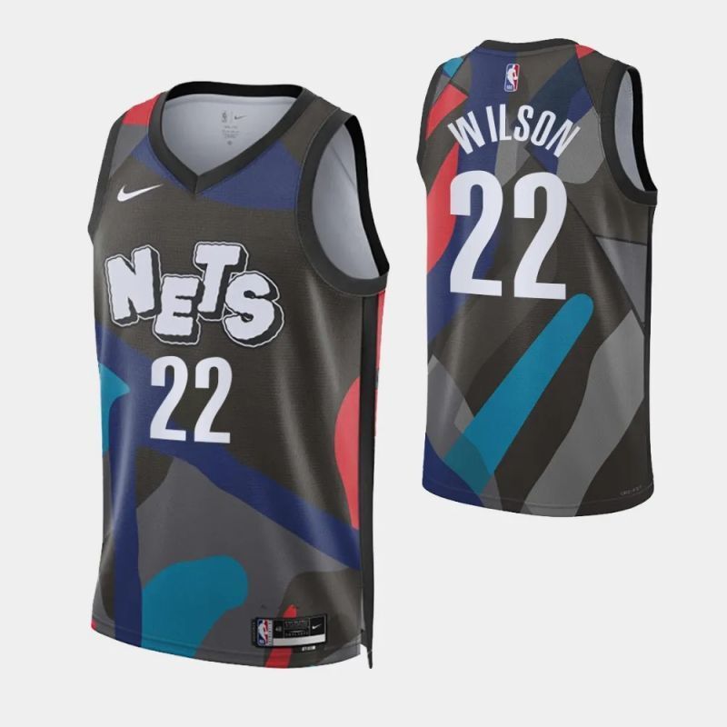 brooklyn nets #22 jalen wilson 2023-24 city edition swingman jersey
