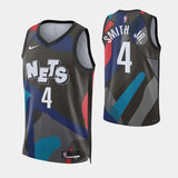 brooklyn nets #4 dennis smith jr. 2023-24 city edition swingman jersey Basketball Jersey