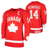 canada #14 adam-henrique--2021-iihf-world-championship-heritage-red-jersey