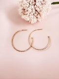Dainty Rose Gold Hoops