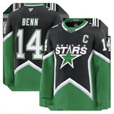 dallas stars #14 jamie benn alternate premium jersey - black
