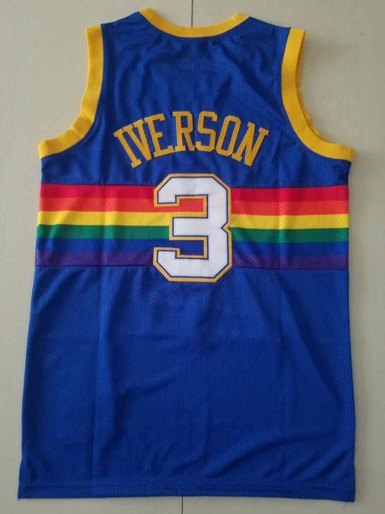 denver nuggets #3 allen iverson Nuggets 3 Retro s-xxl Style 1