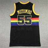 denver nuggets #55 dikembe mutombo Nuggets 55 Black Edition Style 2