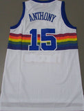 denver nuggets#15 nikola jokic Nuggets 15 # Rainbow Edition Anthony Classic Retro White Premium Mesh Jersey Style 2