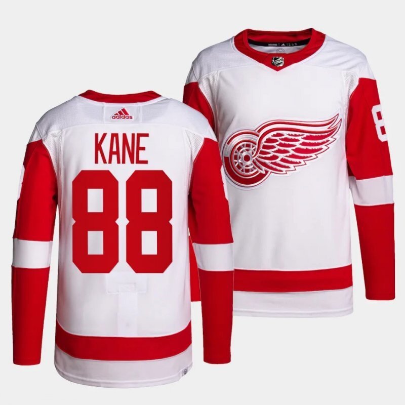 detroit red wings #88 patrick kane away white authentic pro primegreen jersey