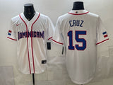 dominican republic baseball #15 oneil cruz white 2026 world baseball classic 26 Adult
