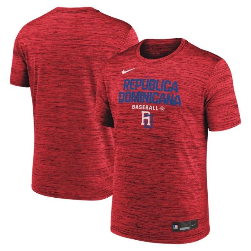 dominican republic baseball red 2026 world baseball classic velocity dri-fit