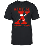 Limited Alkaline Trio BHE AUS 2024 Tour Black 2024 T-Shirt