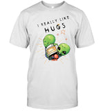 I Really Like Hugs Toddler Raglan T Shirt