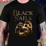 Black Sails Golden Skull Logo Unisex T-Shirt