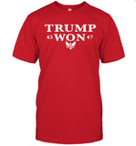 Limited 2024 Donald Trump Won 4547 Red T-Shirt