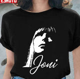 Black N White Art Of Young Joni Mitchell Unisex T-Shirt