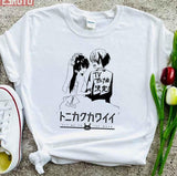 Black N White Tonikaku Kawaii Fly Me To The Moon Couple Unisex T-Shirt