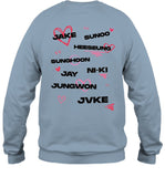 Jvke X Enhypen Names Sandstone 2024 Shirt