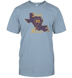 Gulf And Western Teal Charley Crockett T-Shirt New Light Blue