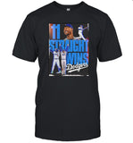 LA Dodgers 11 Straight Wins T-Shirts