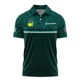 Dark Green Triangle Mosaic Pattern Masters Tournament Taylor Made Polo Shirt Style Classic Polo Shirt For Men