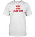 Julio Torres Wearing Viva Viva Palestina Shirt