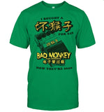 JHS PEDALS I BOUGHT A BAD MONKEY NEW T SHIRT
