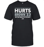 Hurts Brown 23 T-Shirt, Hurts Brown Road To Victory Shirt