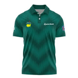 Golf Sport Green Gradient Stripes Pattern Taylor Made Masters Tournament Polo Shirt Style Classic Polo Shirt For Men