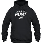 Jalen Hurts Wearing Let's Hunt Hoodie