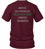 Clandestine Industries Pete Wentz Recycle Green Print Bat T Shirt